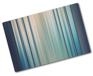 Deska na krájení skleněná Modré pásky pl-ko-80x52-f-81079136
