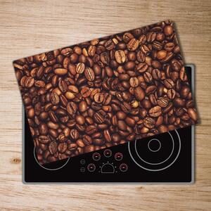 Kuchyňská deska velká skleněná Zrnka kávy pl-ko-80x52-f-80899191
