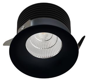 LED2 2150333 SPOT C, zápustné bodové svítidlo 82mm 9W / 550Lm 3000K IP44 černá