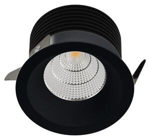 LED2 2150233 SPOT B, zápustné bodové svítidlo 82mm 9W / 550Lm 3000K IP44 černá