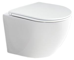 Mereo Mereo, WC závěsné kapotované, RIMLESS, 490x370x360, keramické, vč. sedátka CSS113S, VSD82S