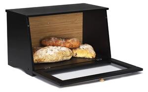 Bambusový chlebník 39 x 21 x 23 cm černý - Leader Accessories