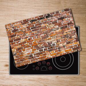 Kuchyňská deska velká skleněná Zděná zeď pl-ko-80x52-f-82295613
