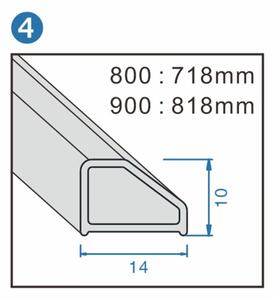 BPS-koupelny Čtvercový sprchový kout HYD-SK08C 90x90 černý/transparent + vanička HYD-SSV-RIKO černá