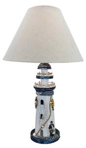 Stolní lampa 5760 maják s textilním stínidlem