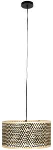 White Label Bambusové závěsné světlo WLL Isla 33 cm