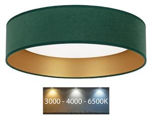 BRILAGI - LED Stropní svítidlo VELVET LED/24W/230V 3000/4000/6400K zelená/zlatá BG0273