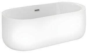 BPS-koupelny Volně stojící akrylátová vana HYD-VO501 170x80 bílá, odtokový komplet chrom