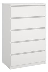 Bílá komoda 77x121x50 cm Naia – Tvilum