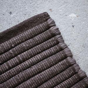 Bavlněný koberec Chindi Brown 160 x 70 cm