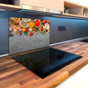 Kuchyňská deska velká skleněná Koření pl-ko-80x52-f-85245098