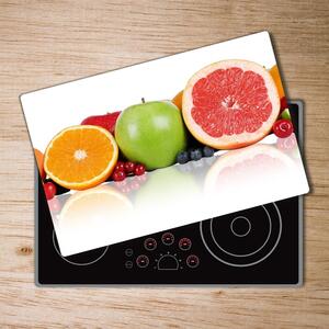 Kuchyňská deska velká skleněná Barevné ovoce pl-ko-80x52-f-85350423