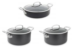 Sada hrnců 3 ks Barcelona Black - GreenPan