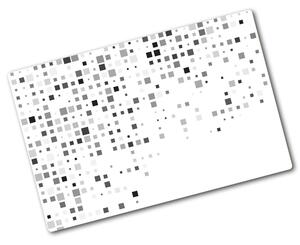 Deska na krájení skleněná Abstrakce čtverce pl-ko-80x52-f-85458118