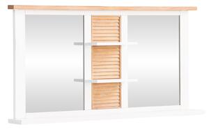 Dřevěné zrcadlo 140x70 Cannes II (Dřevěné zrcadlo do koupelny)