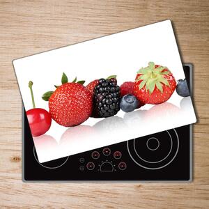 Kuchyňská deska velká skleněná Ovoce v řadě pl-ko-80x52-f-85383842