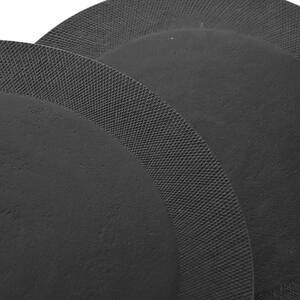 Set 2 černých kovových konferenčních stolků LABEL51 Revo, 40 cm