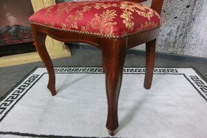 (3552) SEDIA CASTELLO zámecká židle bordó