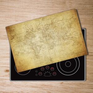 Kuchyňská deska skleněná Stará mapa světa pl-ko-80x52-f-85725427