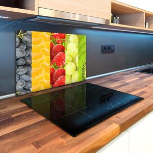 Kuchyňská deska velká skleněná Barevné ovoce pl-ko-80x52-f-86272000