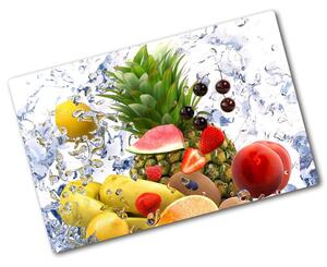 Kuchyňská deska velká skleněná Ovoce a voda pl-ko-80x52-f-86864164