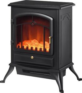 Elektrický krb Flame Effect 950/1850W Ochrana proti přehřátí Kov Černá 45 x 28 x 54,8 cm