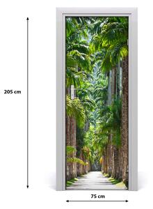 Fototapeta na dveře palmy 75x205 cm