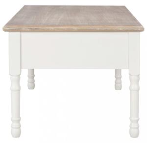 Konferenční stolek dřevo Dekorhome Bílá