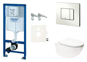 Cenově zvýhodněný závěsný WC set Grohe do lehkých stěn / předstěnová montáž+ WC SAT Infinitio SIKOGRSINF2S