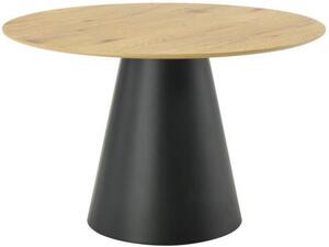 JÍDELNÍ STŮL, černá, barvy dubu, 120/120/75 cm P & B - Jídelní stoly, Online Only