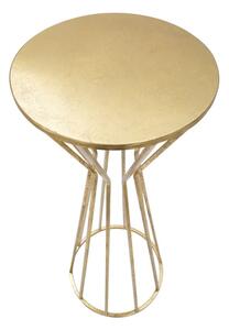 Zlatý odkládací stolek na telefon Mauro Ferretti Tarvos M, 38x100 cm