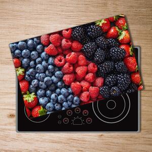 Kuchyňská deska velká skleněná Lesní ovoce pl-ko-80x52-f-88601992