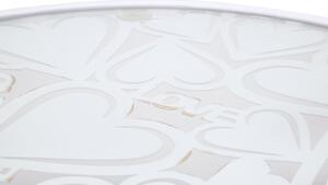 Set 2 ks bílých odkládacích stolků Mauro Ferretti Evela, 43x60-38x55 cm