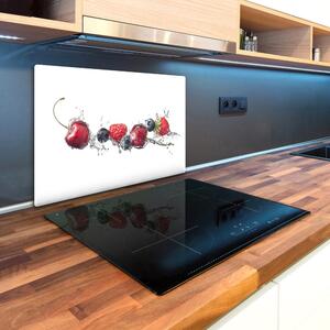 Kuchyňská deska velká skleněná Lesní ovoce pl-ko-80x52-f-89101710