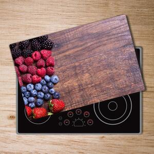 Kuchyňská deska velká skleněná Lesní ovoce pl-ko-80x52-f-89347175