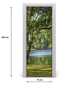Fototapeta na dveře jezero v parku 75x205 cm