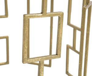 Set 2 ks odkládacích stolků Mauro Ferretti Lacemo, 46x55-39x48 cm, zlatá/bílá