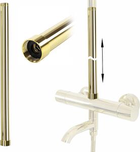 Prodloužení pro vanovou/sprchovou soupravu REA ø 25 mm - 50 cm, zlatá lesk