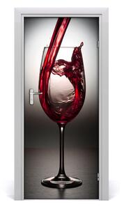 Fototapeta na dveře samolepící červené víno 75x205 cm