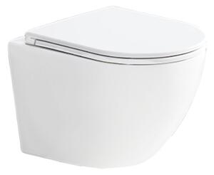 Mereo Mereo, WC závěsné kapotované, tiché splachování, RIMLESS, 495x360x370, keramické, vč. sedátka CSS113S, VSD82T1
