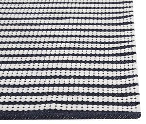 Bavlněný koberec 80 x 150 cm bílý/ modrý SOFULU