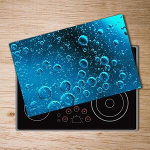 Kuchyňská deska velká skleněná Bubliny pod vodou pl-ko-80x52-f-90317312