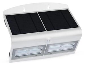 V-Tac LED Solární nástěnné svítidlo se senzorem LED/7W/3,7V 4000K IP65 bílá VT0775
