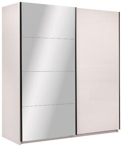 ŠATNÍ SKŘÍŇ S POSUVNÝMI DVEŘM, kašmírová, 200/210/62 cm MID.YOU - Šatní skříně, Online Only