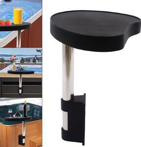 Lázeňský stolek Spa Caddy Side Table Tray, 360° otočný design Lázeňský stolek Spa Tray Table Uchovávejte občerstvení a nápoje po ruce a v suchu