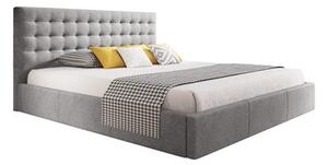 TT-FURNITURE Čalouněná postel VERO rozměr 160x200 cm - šedá