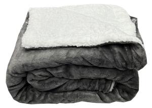 Beránková deka 150x200 cm - Classic Barva: Tmavě šedá