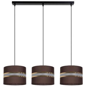 Belis Lustr na lanku CORAL 3xE27/60W/230V hnědá BE0673