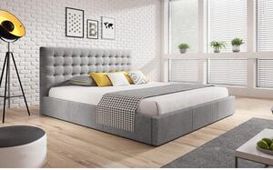 Čalouněná postel VERO rozměr 80x200 cm - šedá