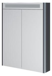 Mereo Mereo, Siena, galerka 64 cm, zrcadlová skříňka, bílá, antracit, černá , multicolor - RAL lesk/mat, CN436GA